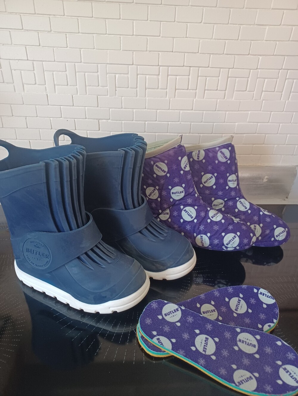 Butler Rubber Boots - All-Weather Comfort Size 12-13-1 Removable Inserts 3 In 1